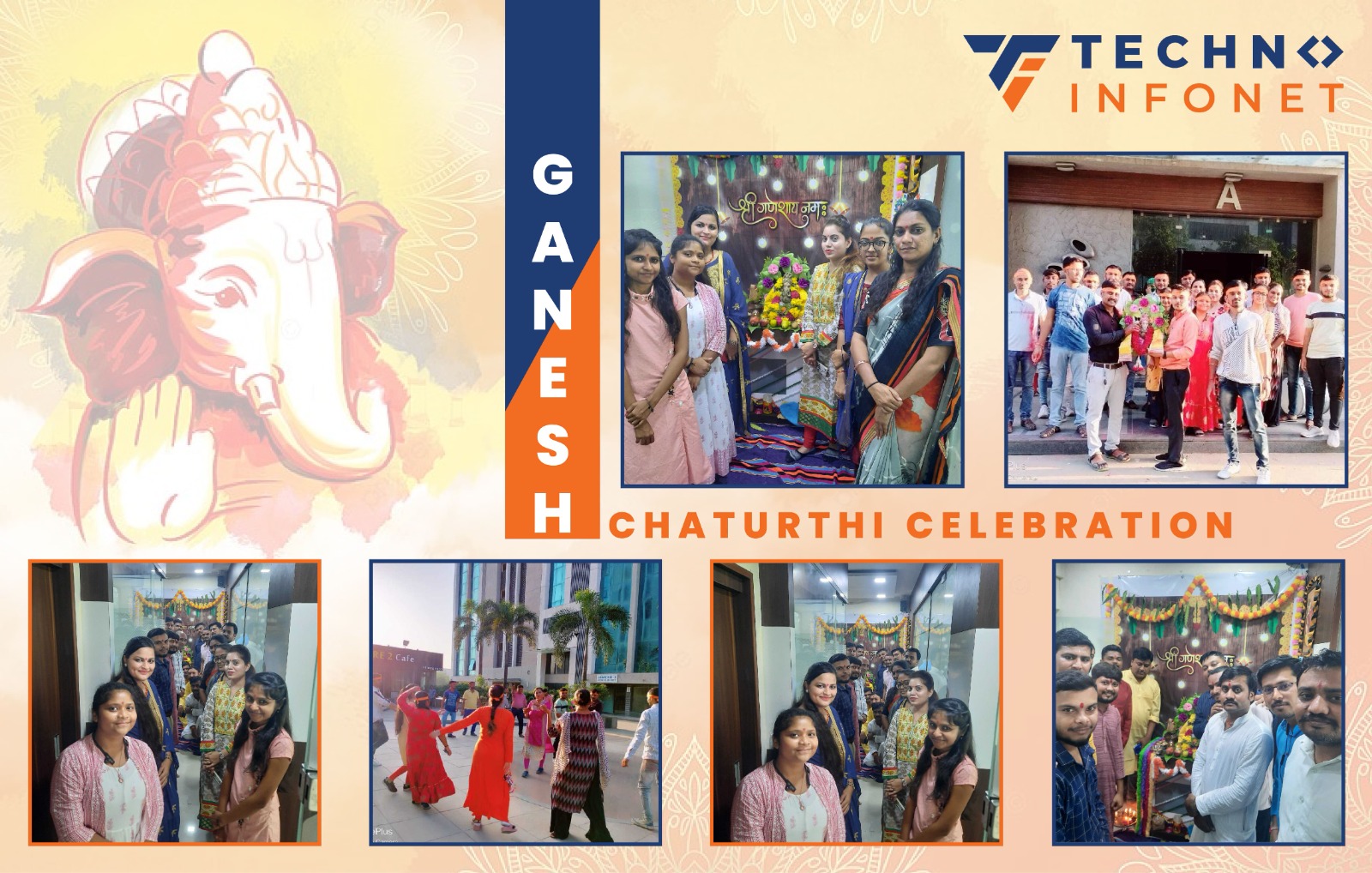 Ganesh Chaturthi celebration at Techno Infonet
